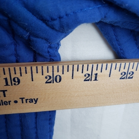 Quilted Long Sleeve Printed Button Down Reversible Jacket Sz L - Picture 11 of 11